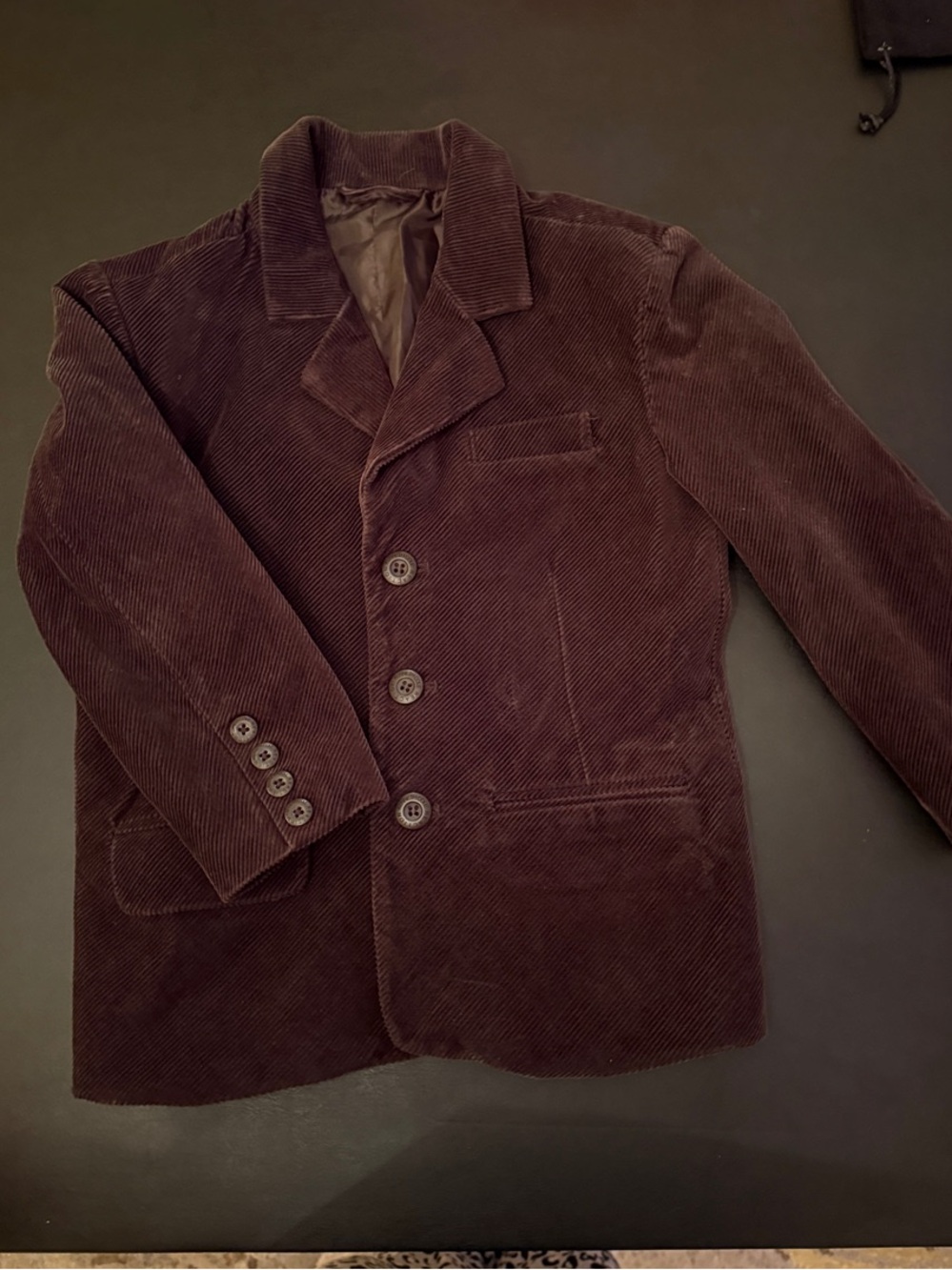Boys Brown Corduroy Blazer Jacket